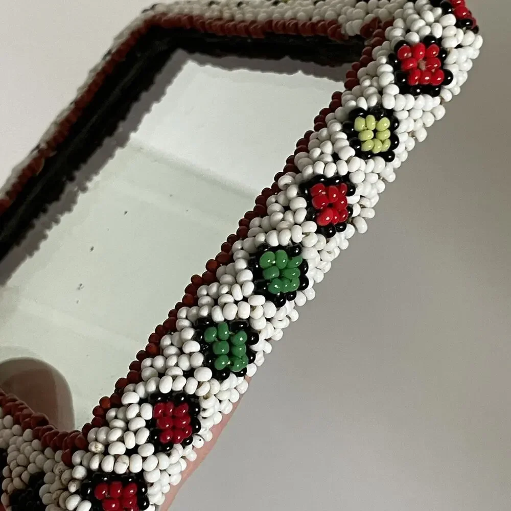 Mirror Vintage Handmade Beaded South Africa Or South America - 301